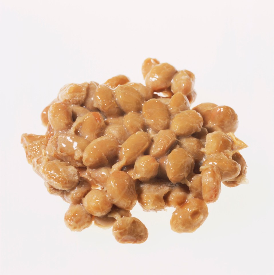 Fermented soya beans, called natto, are common in Asia