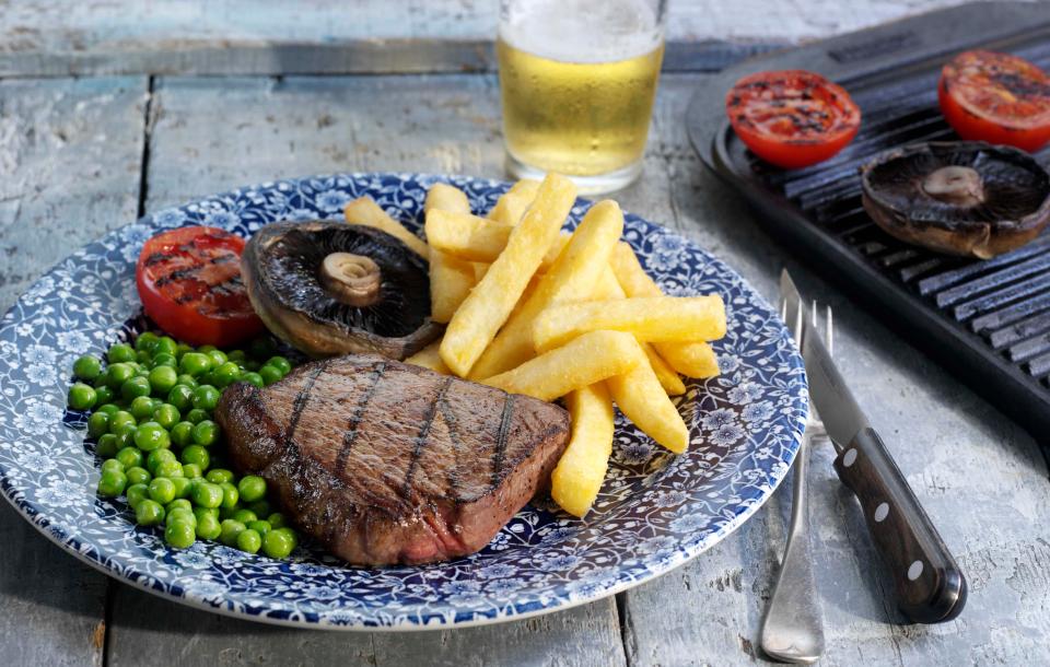  Wetherspoon was forced to pull steaks from 900 of its pubs yesterday amid an issue with its supplier Russell Hume