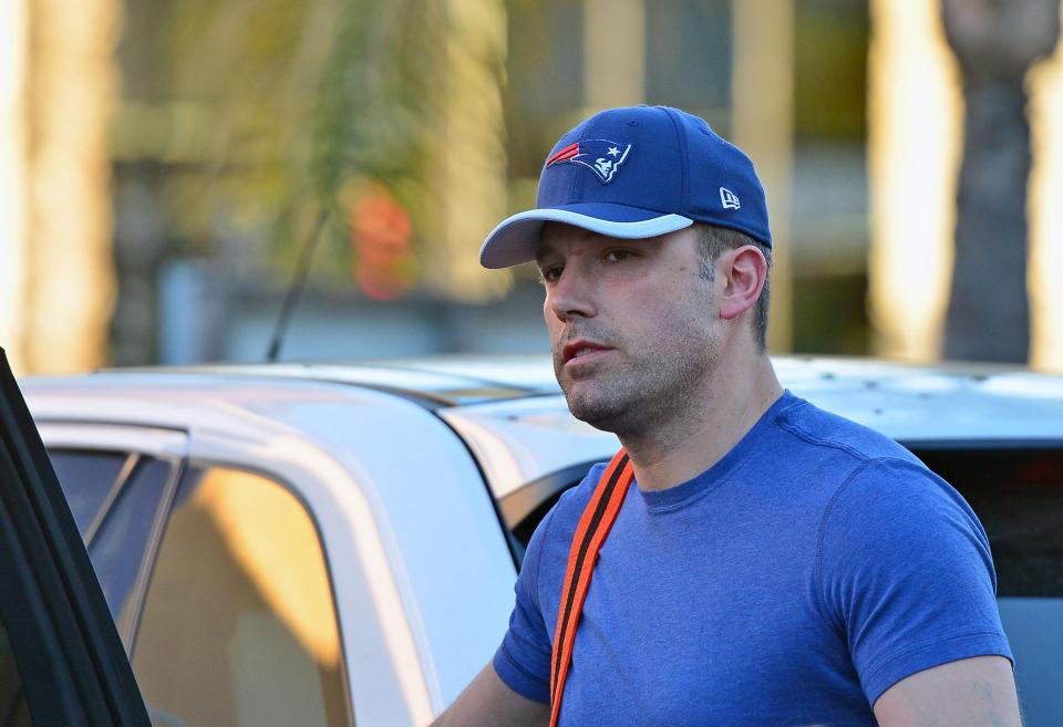  Ben Affleck spotted wearing a New England Patriots cap