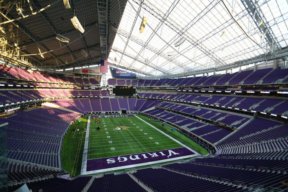  US Bank Stadium spreads over 1.75million square feet in the heart of downtown Minneapolis