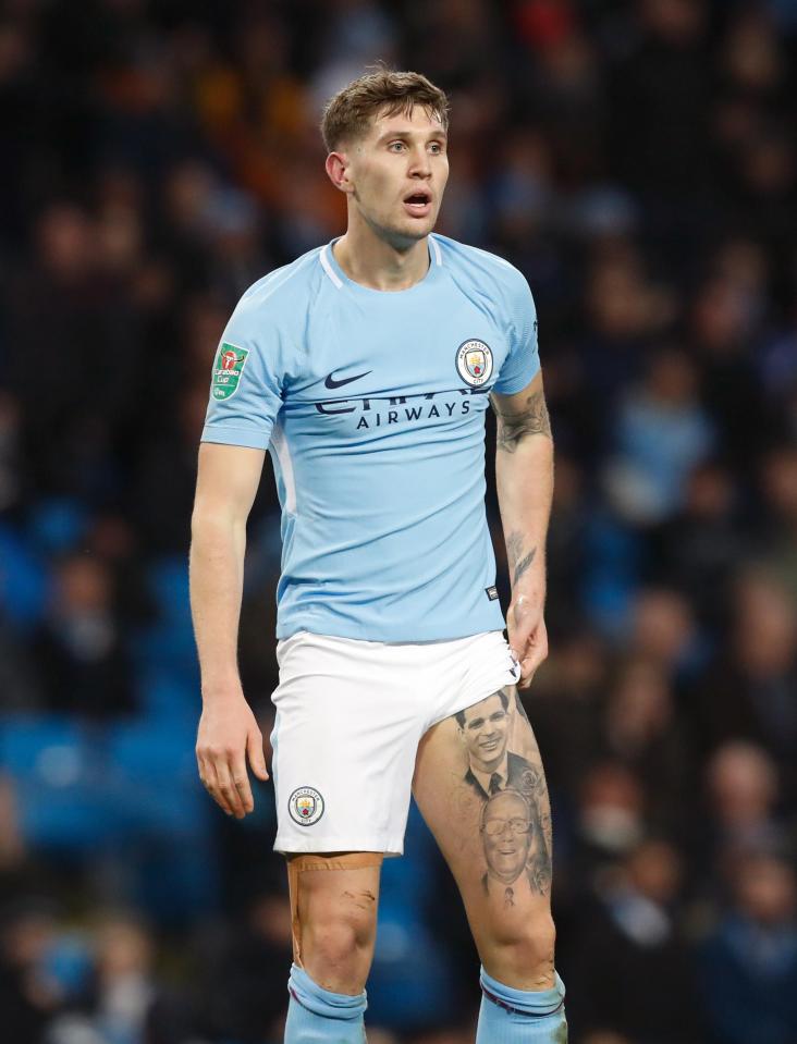  John Stones has a tattoo of what is believed to be Barnsley legend Norman Rimmington on his leg