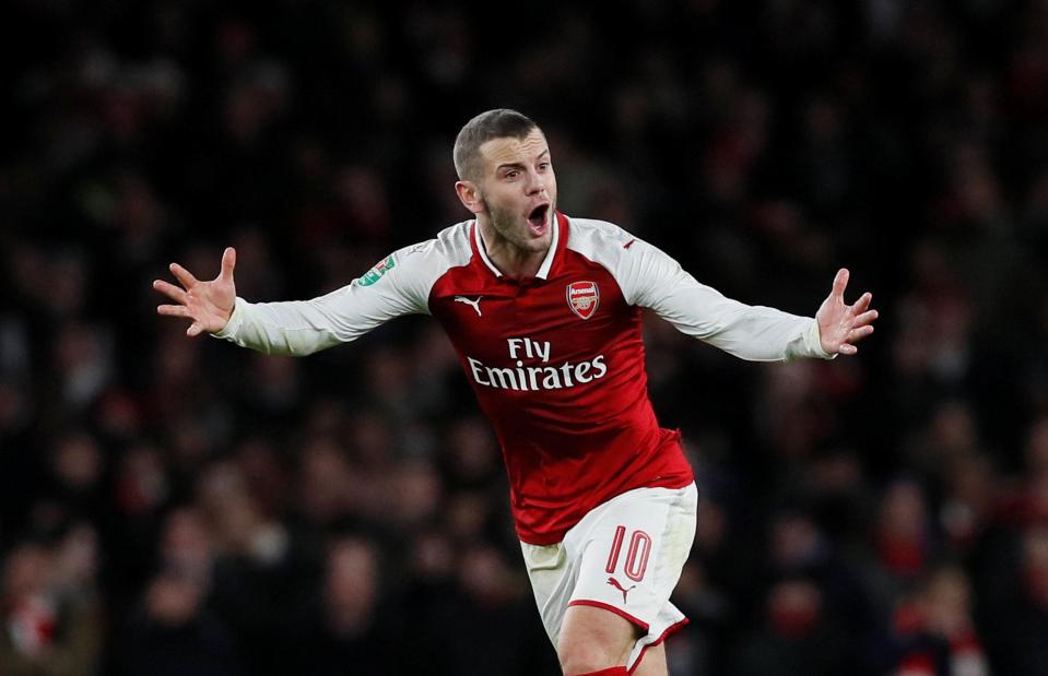  Wilshere helped Arsenal seal their place in the Carabao Cup final