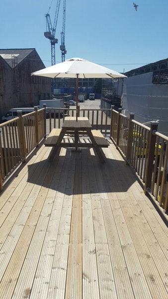  There's even a terrace for sunnier days