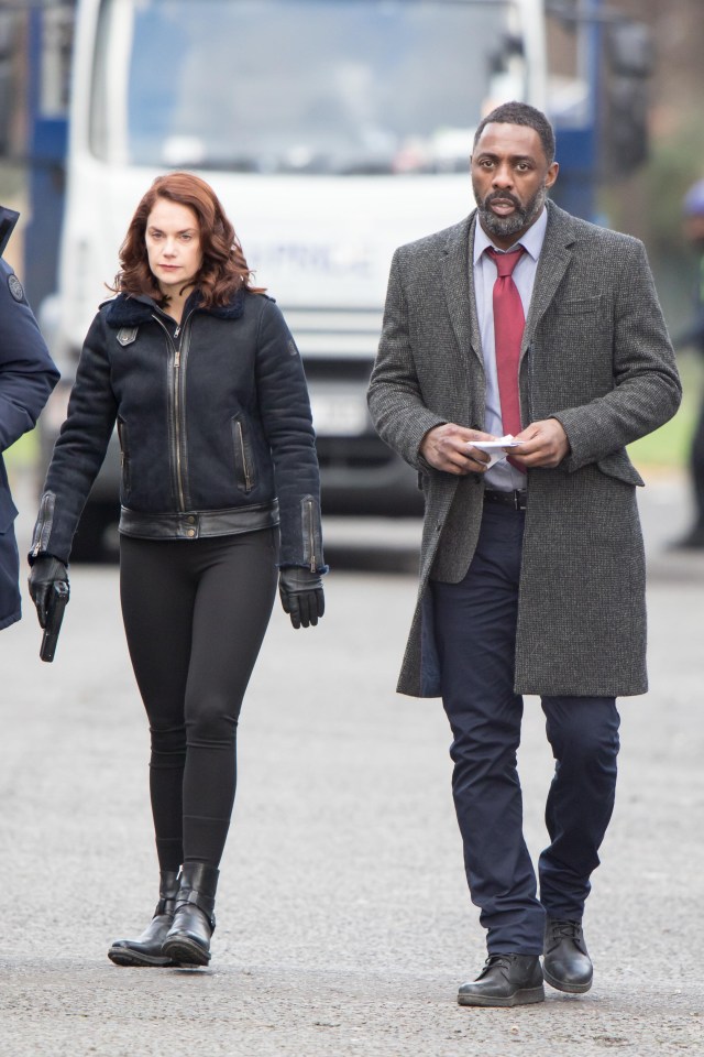 Actors Ruth Wilson and Idris Elba were pictured together filming the exciting scenes