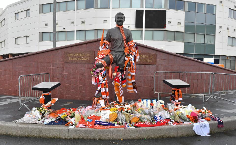  Tributes to Jimmy Armfield went ahead as planned despite Blackpool's clash with Charlton being called off