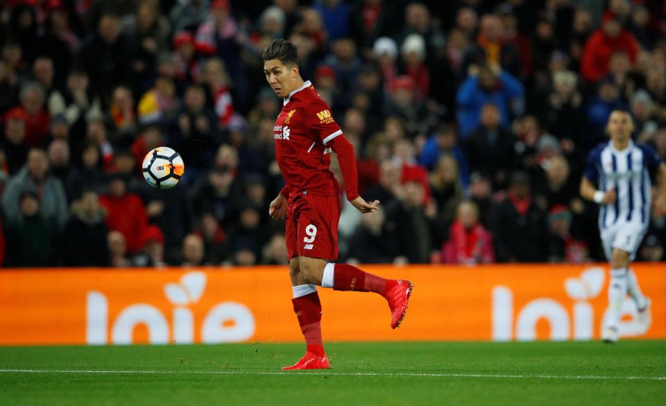 Roberto Firmino gave Liverpool the lead after Jonny Evans' error