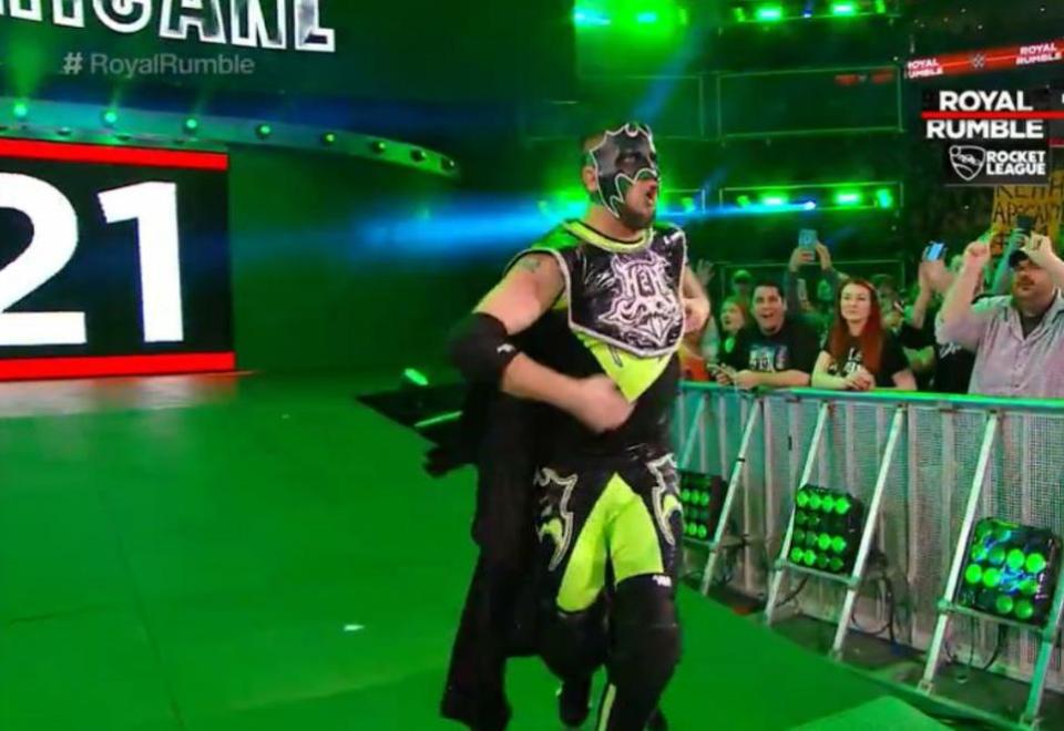  Hurricane Helms, a legend of the WWE, came back with a shock Royal Rumble appearance