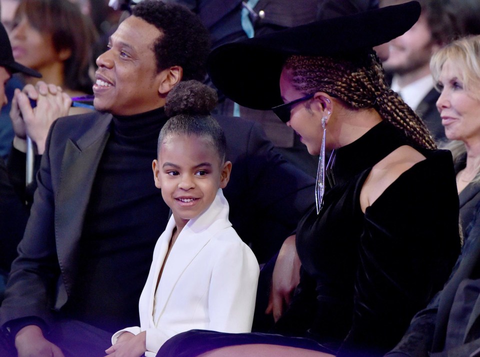 Blue’s got form when it comes to telling off adults – after she was spotted scolding her mum and dad at the Grammys