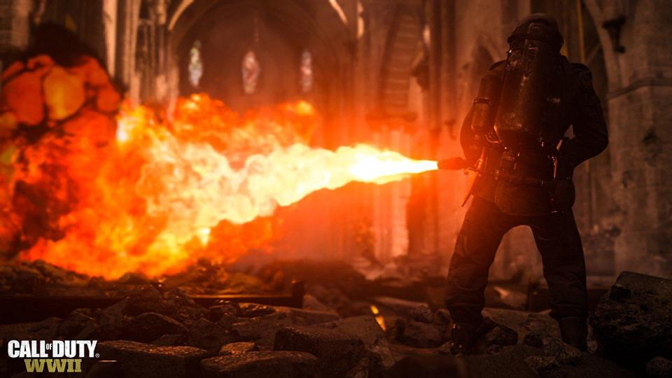  Call of Duty WW2 – now with added flamethrowers...