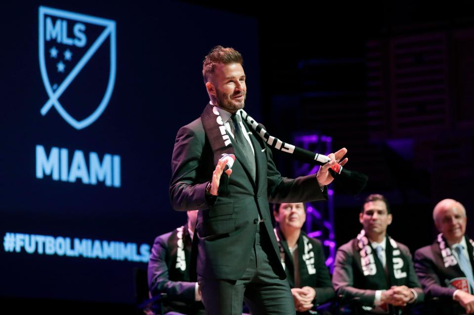  Beckham said 'many top players' wanted to play for him