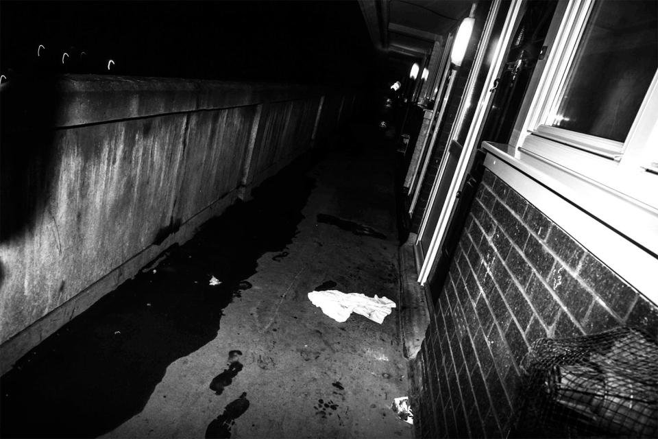  Mark often beds down in exposed walkways of a west London council estate