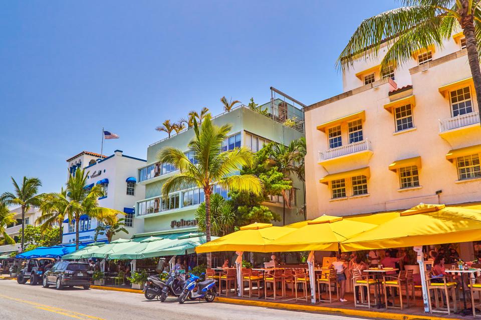  Ocean Drive is a haven for Art Deco buildings and is perfect for footballers to cruise down