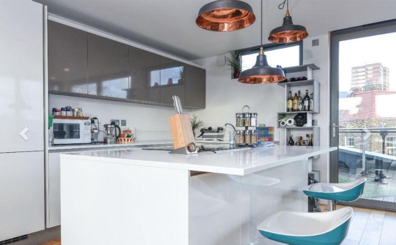  The open plan kitchen was no doubt host to many a lively evening