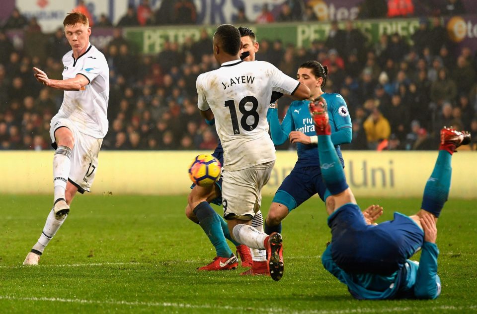  Clucas netted a second to seal the win for Swansea