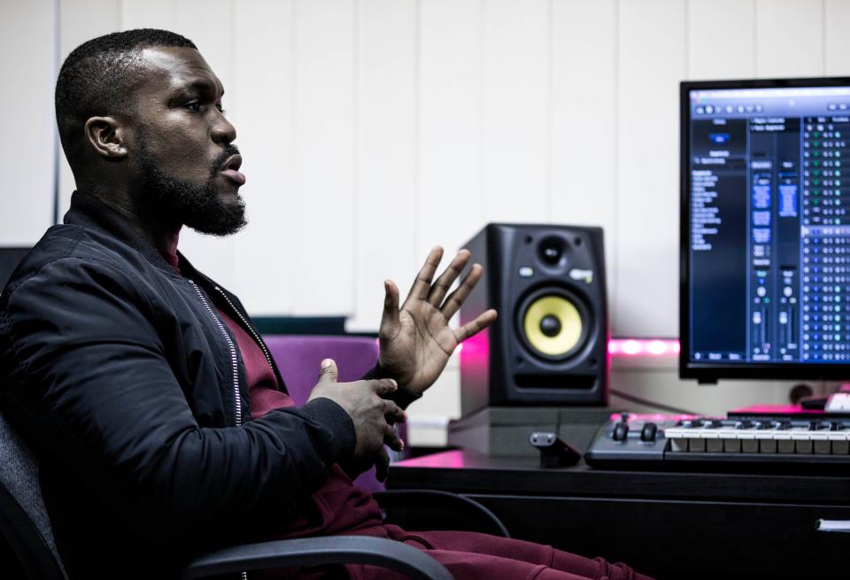  Drenthe says his music has 'a message', it's not about fast cars and big houses