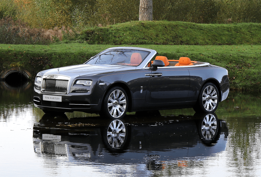  A Rolls-Royce Dawn which can retail for around £225,000