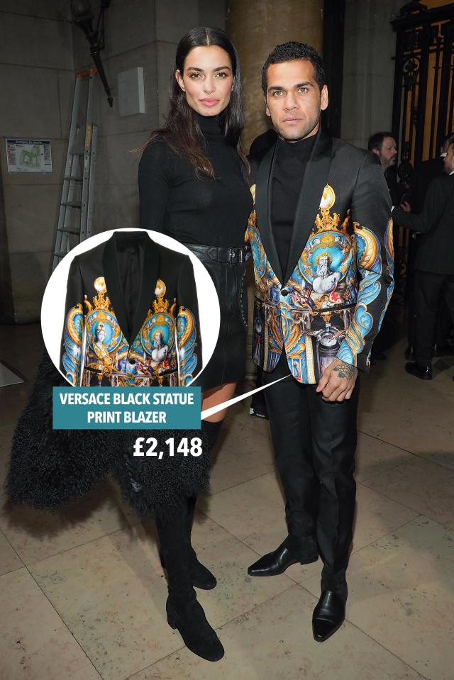  Dani Alves' Versace jacket cost a staggering £2,148