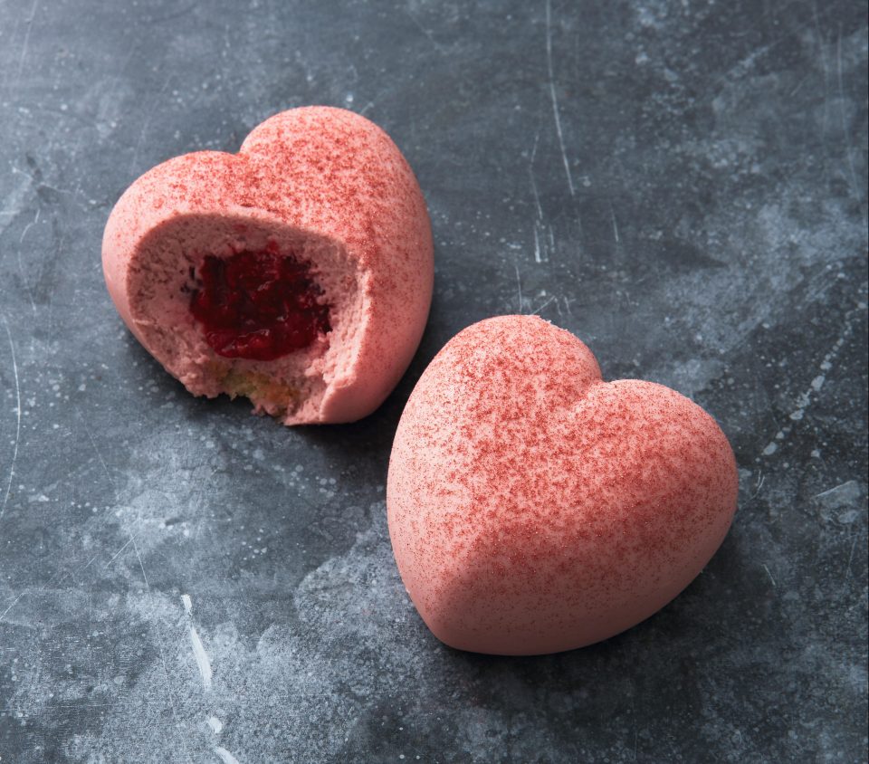  Waitrose Raspberry Heart desserts is sure to get the romance flowing on Valentine's day