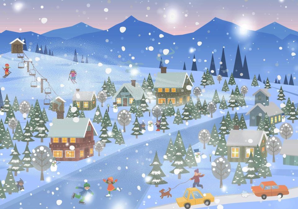  Can you spot the wizard hiding in this snowy scene?