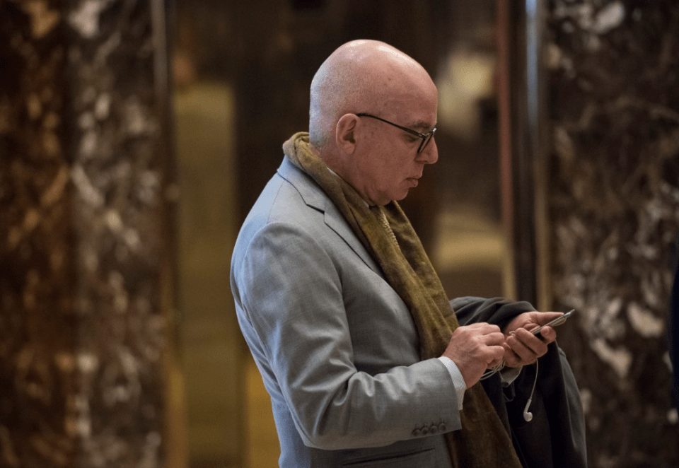  Michael Wolff stands in the lobby at Trump Tower in New York last January