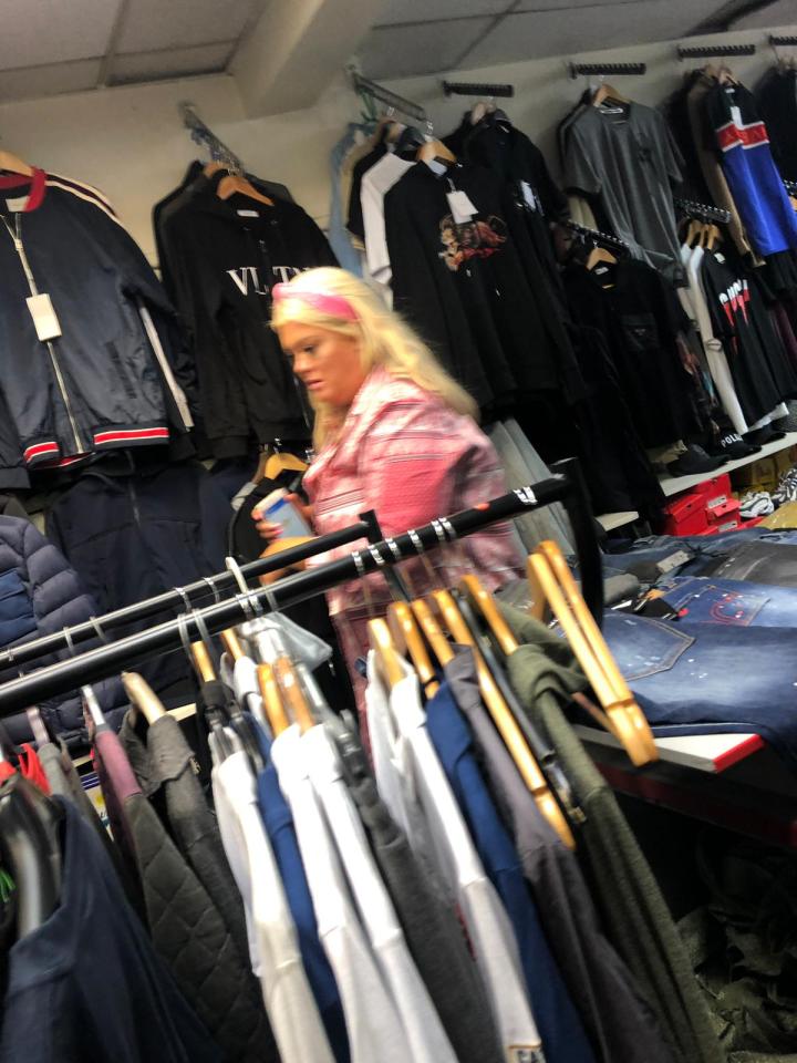  Gemma Collins was caught buying fake designer clothes on 'counterfeit street' in Manchester