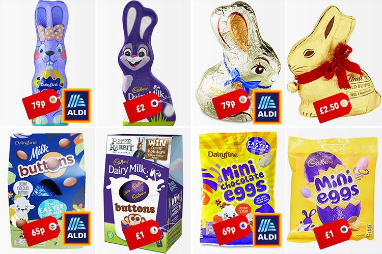  Knock off chocolate? Aldi's doppleganger Easter range looks very familiar...