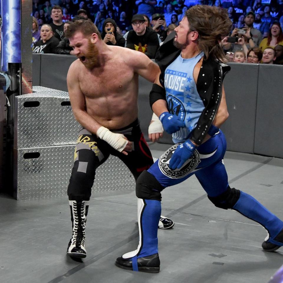  AJ Styles  got involved in Kevin Owens vs Sami Zayn meaning the match ended as a no contest