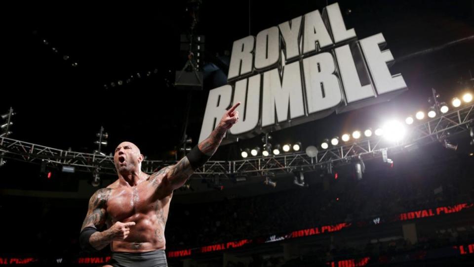  Batista wins the Royal Rumble