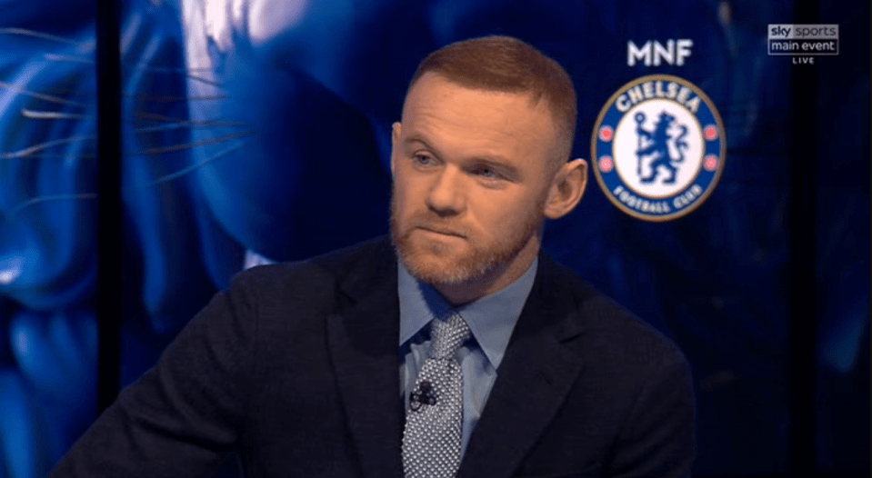  Wayne Rooney had plenty to say on Monday Night Football