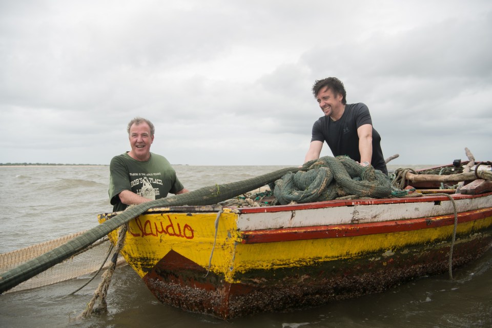 Clarkson and Hammond go fishing in off the Mozambique coast