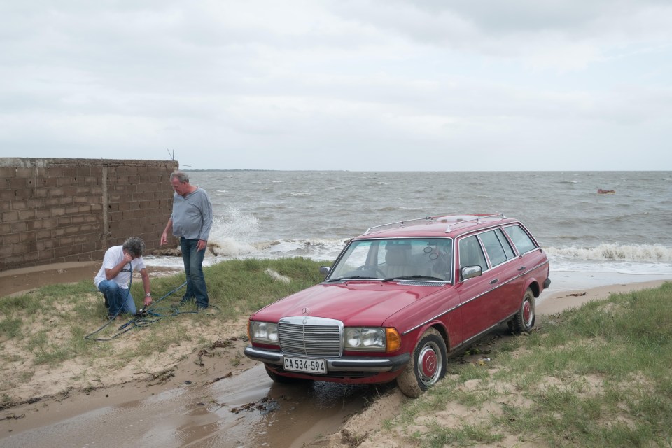 May chose a 1980s Mercedes for his epic adventure