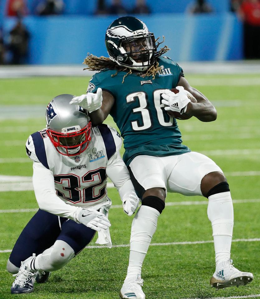  British running back Jay Ajayi in action for the Philadelphia Eagles