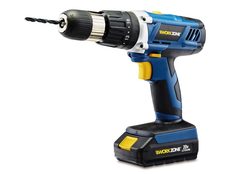  Aldis 20V LI-ION Cordless Hammer Drill is much cheaper than ones from Homebase and B&Q