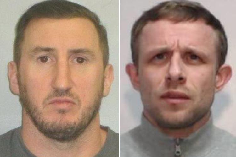  Stephen Pattison, left, and Karl Taylor, right, were jailed for 18 and 17 years respectively