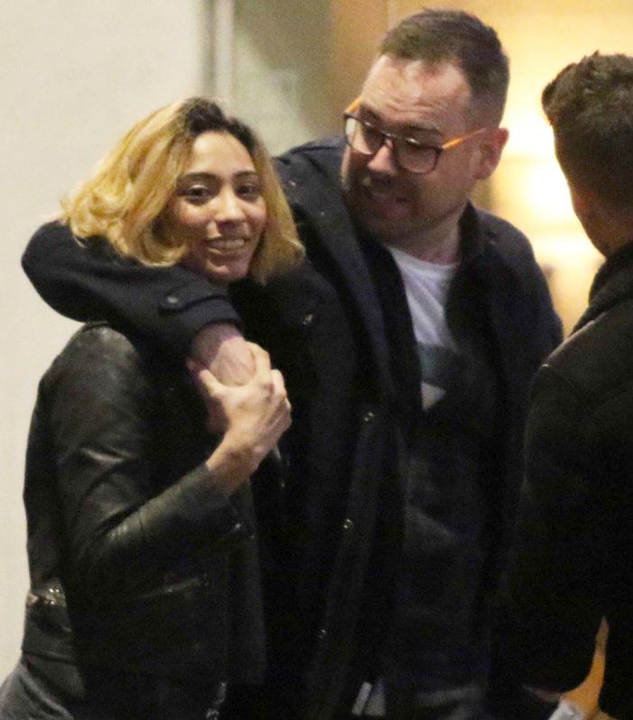  Karen Clifton cosied up to a new mystery man on an evening out in London yesterday