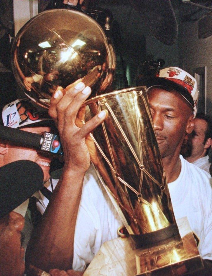 Michael Jordan won six NBA titles during his glittering career