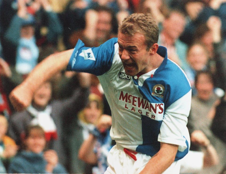  Alan Shearer racked up 100 goals in no time at all while at Blackburn