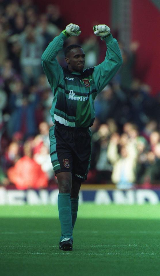  Shaka Hislop could be found between the sticks at Upton Park during his two stints at the club