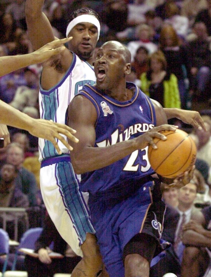 Michael Jordan returned to wearing the #23 while at the Washington Wizards