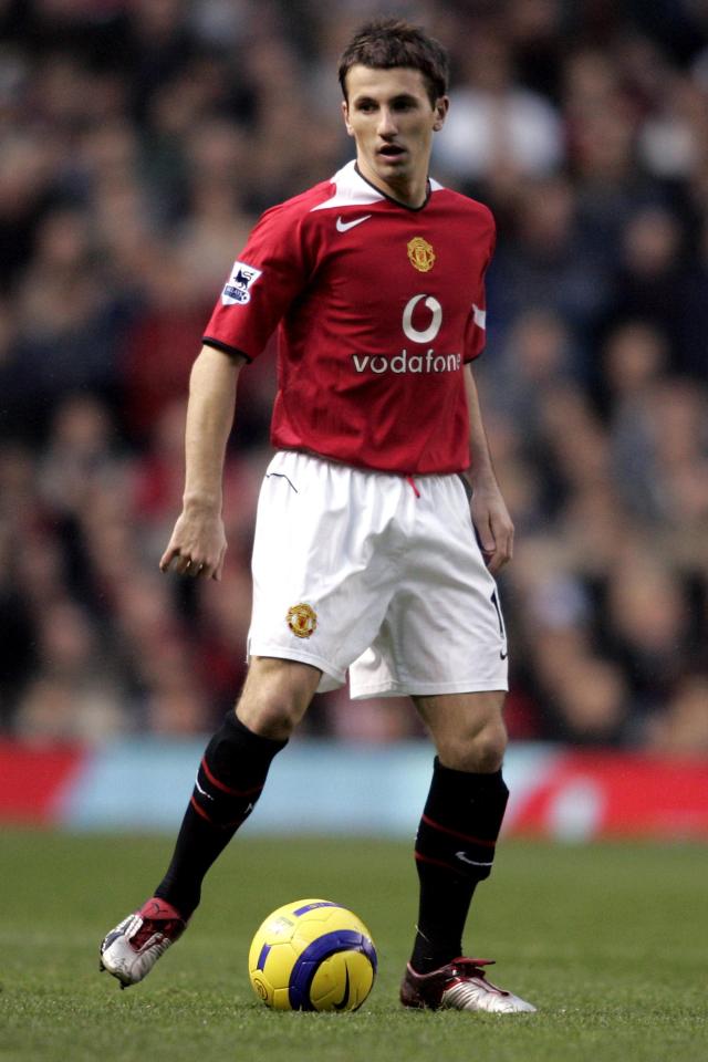  Liam Miller had a two-year spell at Manchester United