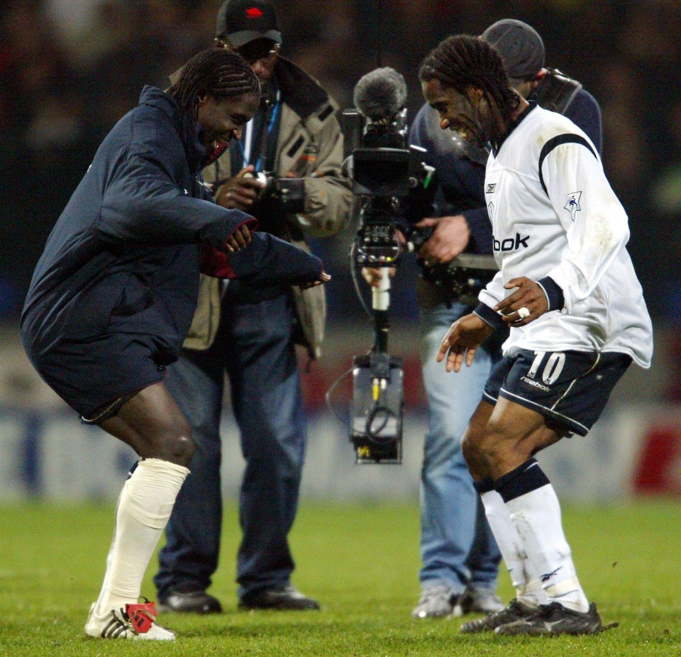 Jay-Jay Okocha lit up the Premier League with his skills and impressive dance moves