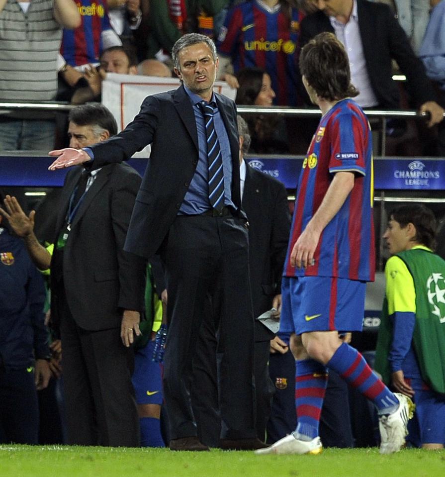  Jose Mourinho faced Lionel Messi three times in one season as he won the Champions League