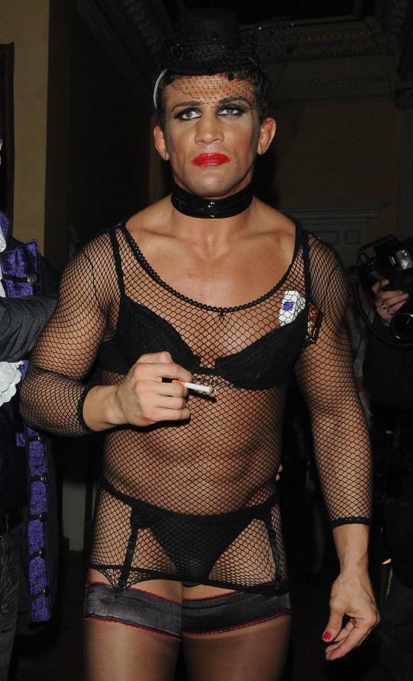  Cage-fighter Alex Reid, pictured in drag, was married to Katie Price, but the pair got divorced after 12 months