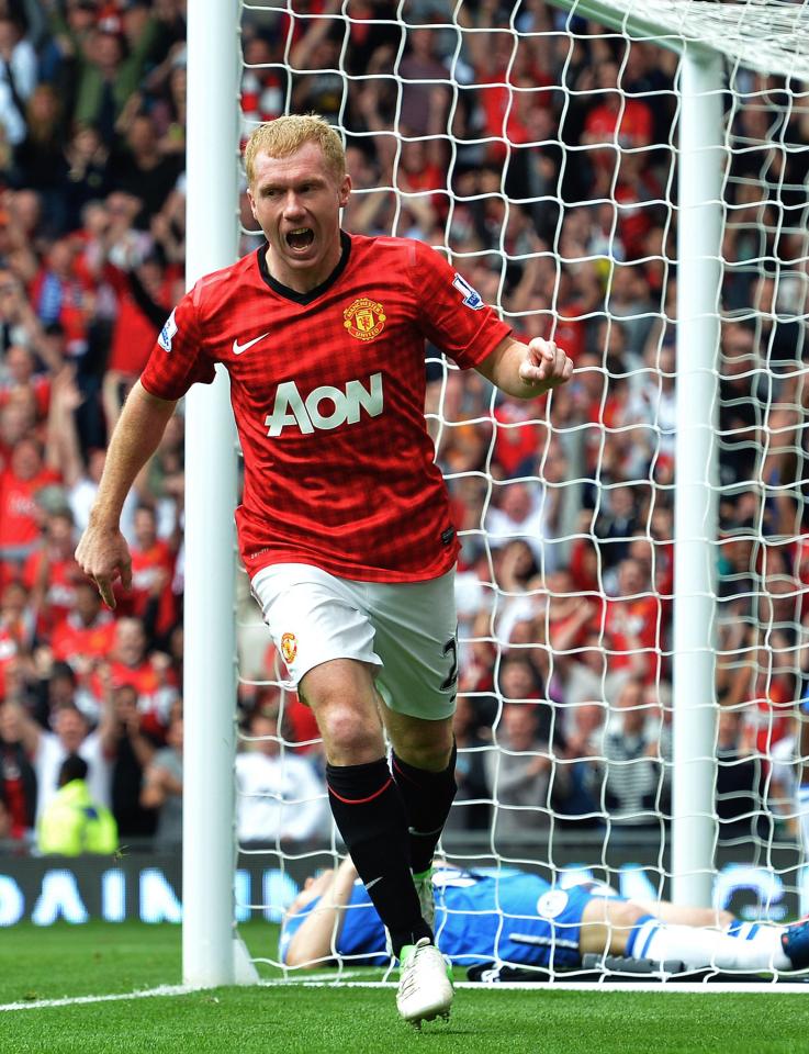  Paul Scholes is one of four midfielders to score over 100 times for a single club