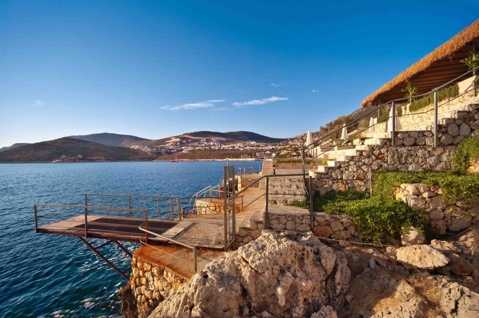  Take a dip with a splash from one of the sea-bathing platforms in Kalkan, Turkey