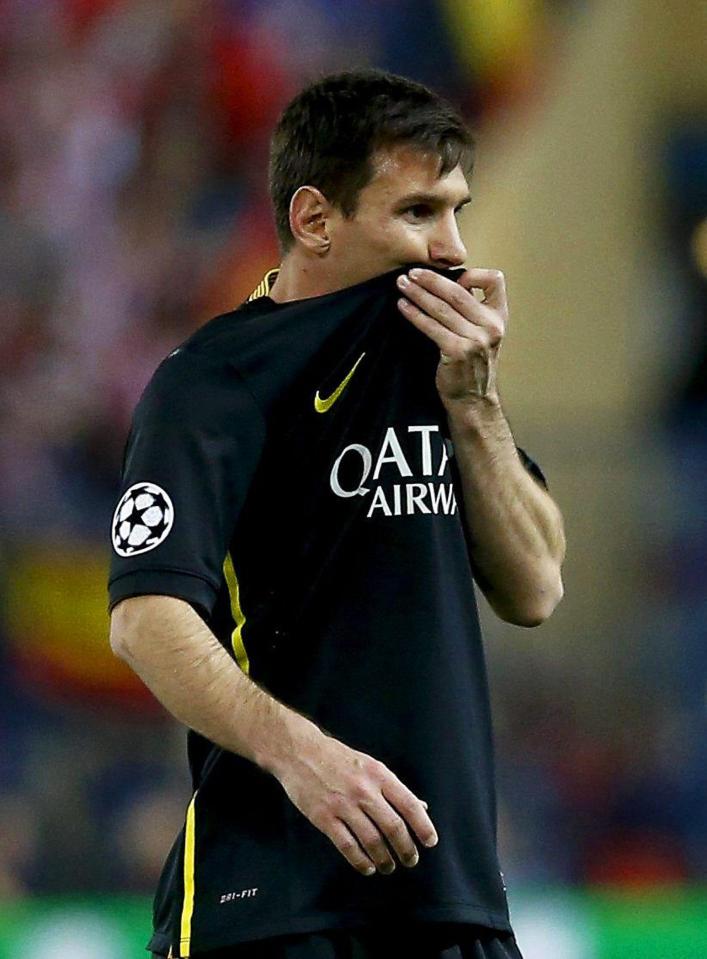  Lionel Messi has not fared well against Atletico Madrid in Europe