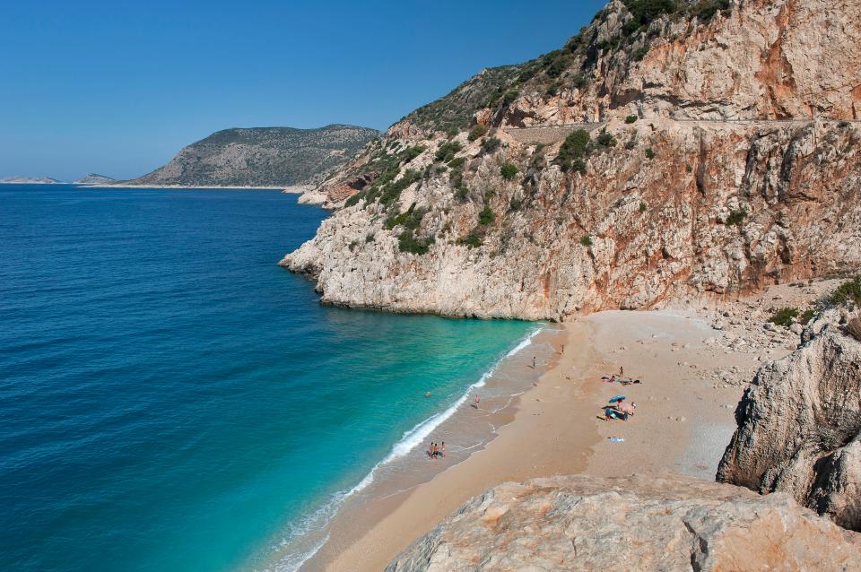  A view over the nearest beach to Kalkan, which is the sweeping Patara Beach 30 minutes away