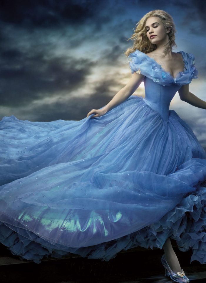  Lily James, also known for Baby Driver, starred in the live action Cinderella movie