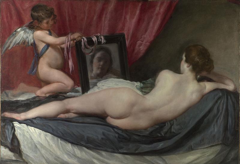  There's no reason why the artist could not have painted a woman with a realistic body