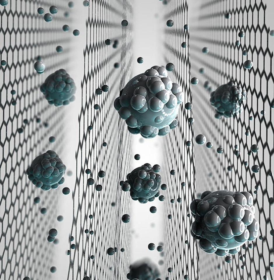  A model sheet shows the atomic structure of graphene